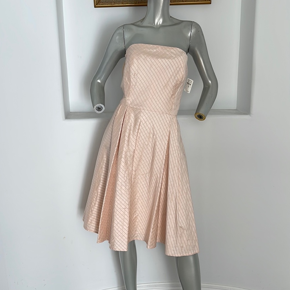 Flores  & Flores Strapless Fit And Flare Dress Pink Size 10